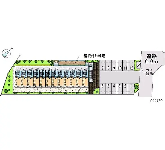 ★手数料０円★東村山市恩多町　月極駐車場（LP）